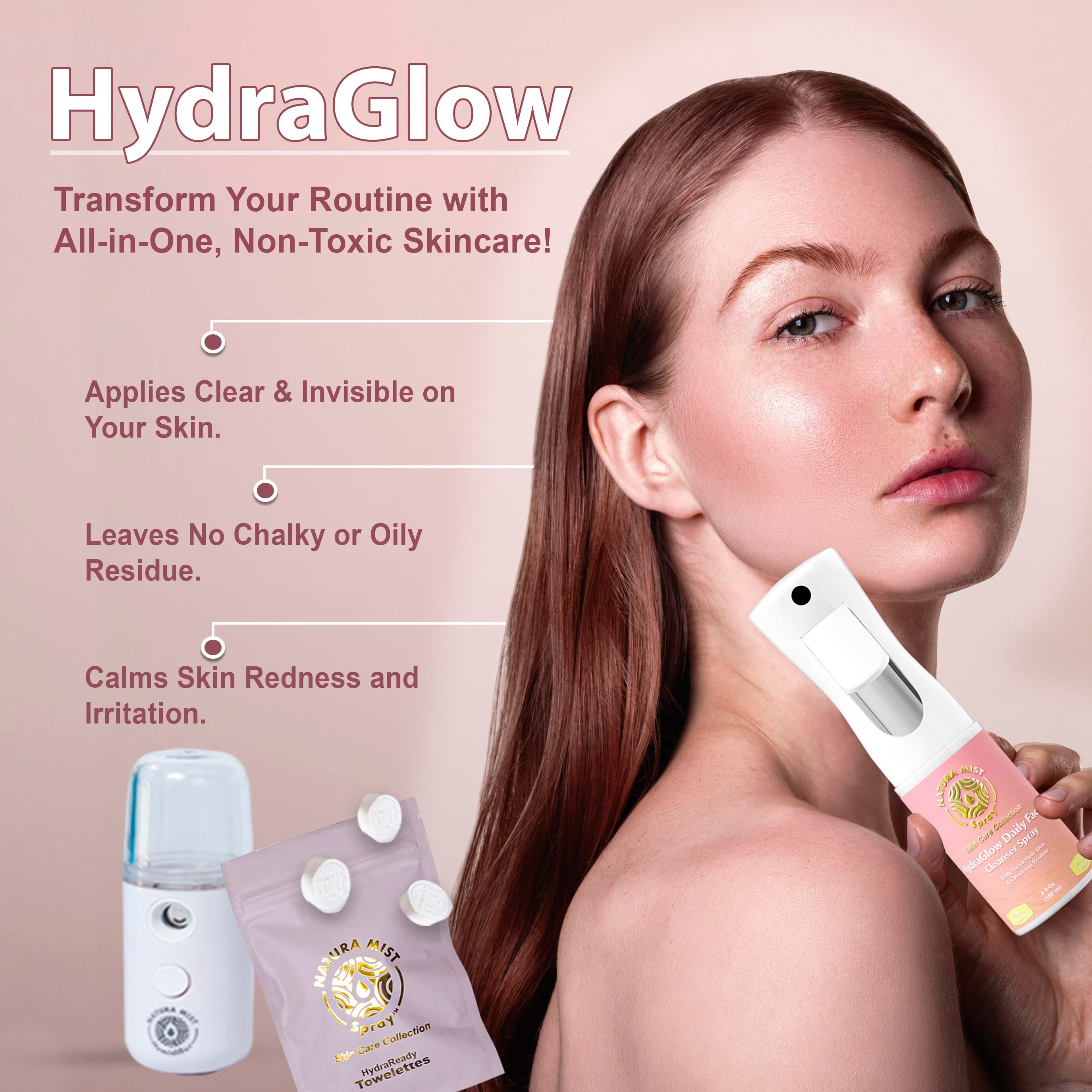 HydraGlow Facial Cleanser Spray (KIT)