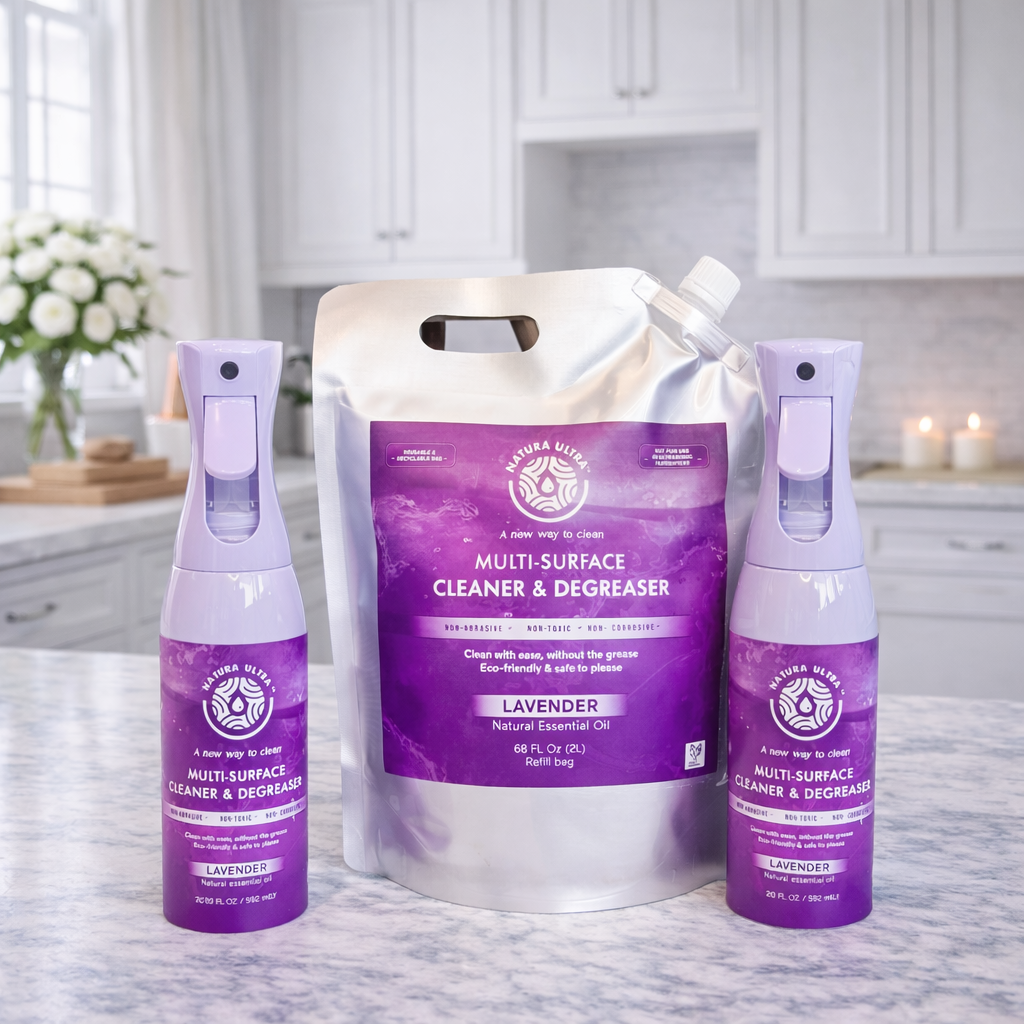 Limpiador multiusos y desengrasante (spray + recarga)